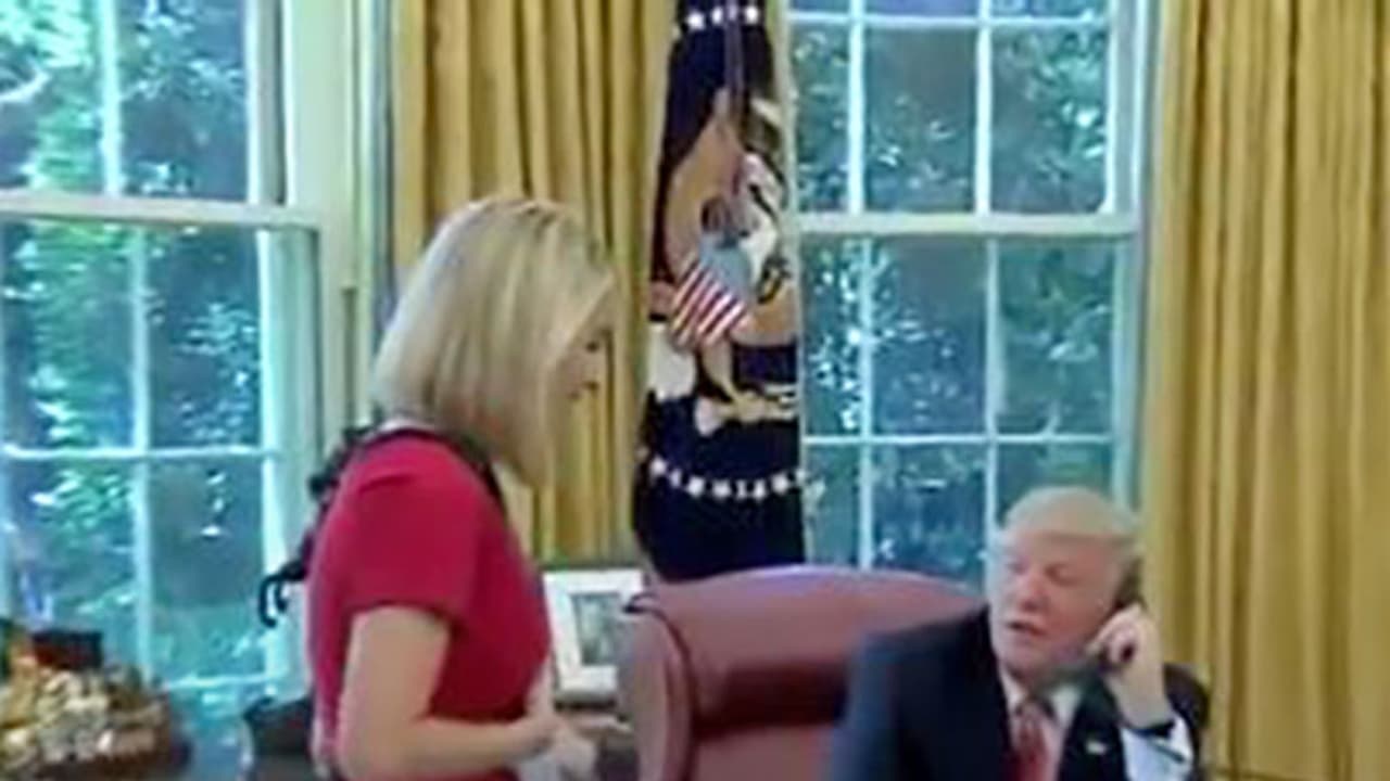 Watch: Donald Trump's 'bizarre' moment with a female journalist Watch: Donald Trump's 'bizarre' moment with a female journalist