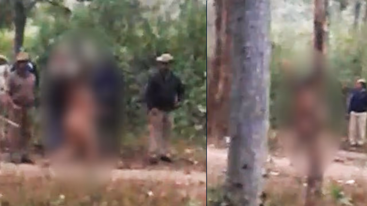 Watch: Tribal women strip naked to protest over forcible eviction from forest Watch: Tribal women strip naked to protest over forcible eviction from forest