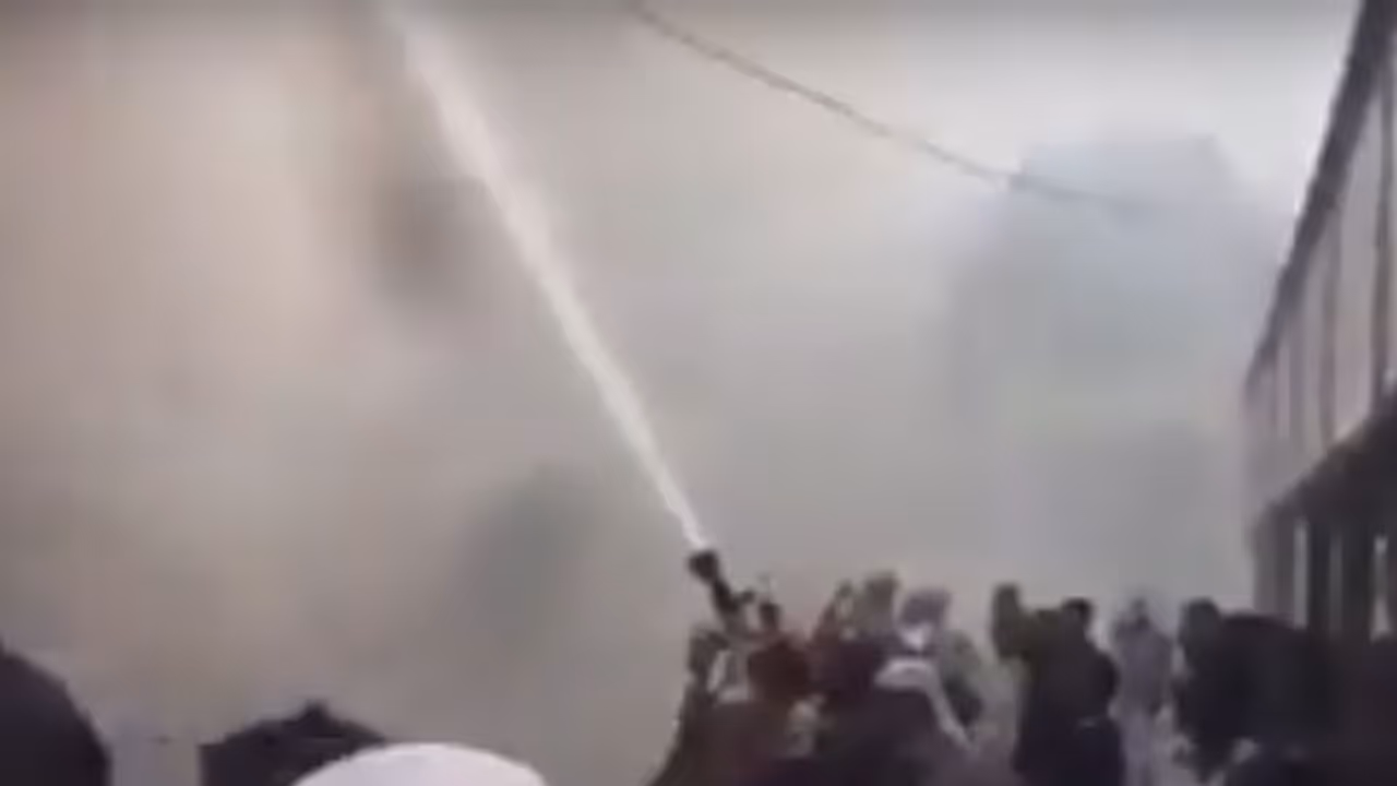 Major fire in SM Street in Kozhikode, 15 shops gutted Major fire in SM Street in Kozhikode, 15 shops gutted