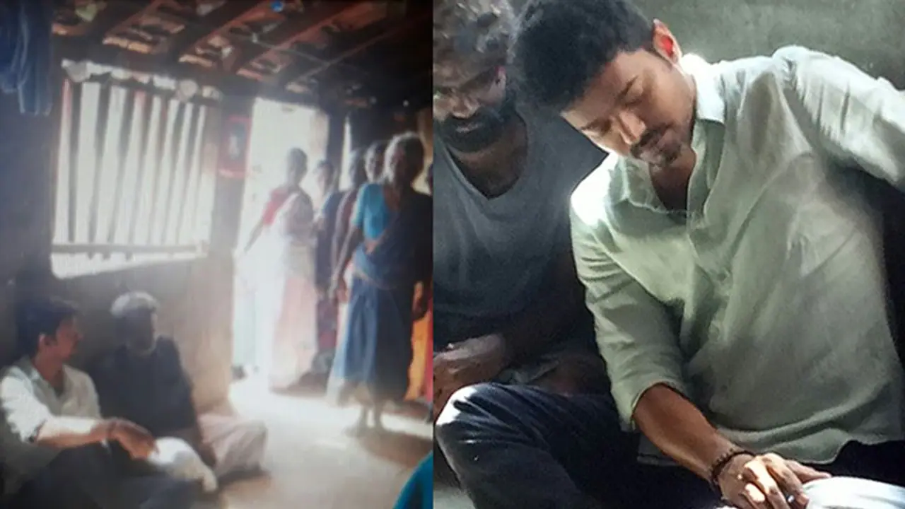 Ilayathalapathy Vijay visits Anitha’s house to pay condolence Ilayathalapathy Vijay visits Anitha’s house to pay condolence