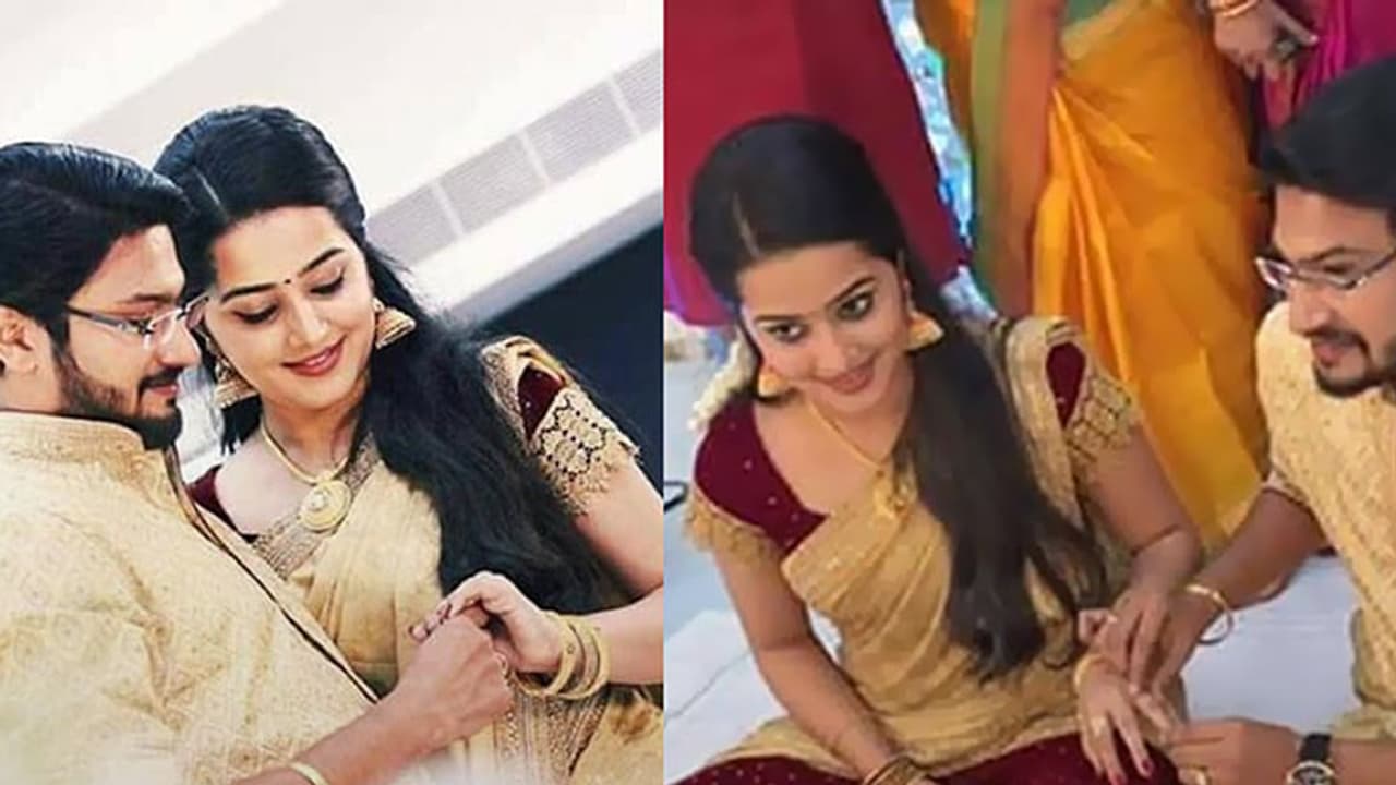 Anarkali actress Samskruthy Shenoy's engagement photos Anarkali actress Samskruthy Shenoy's engagement photos