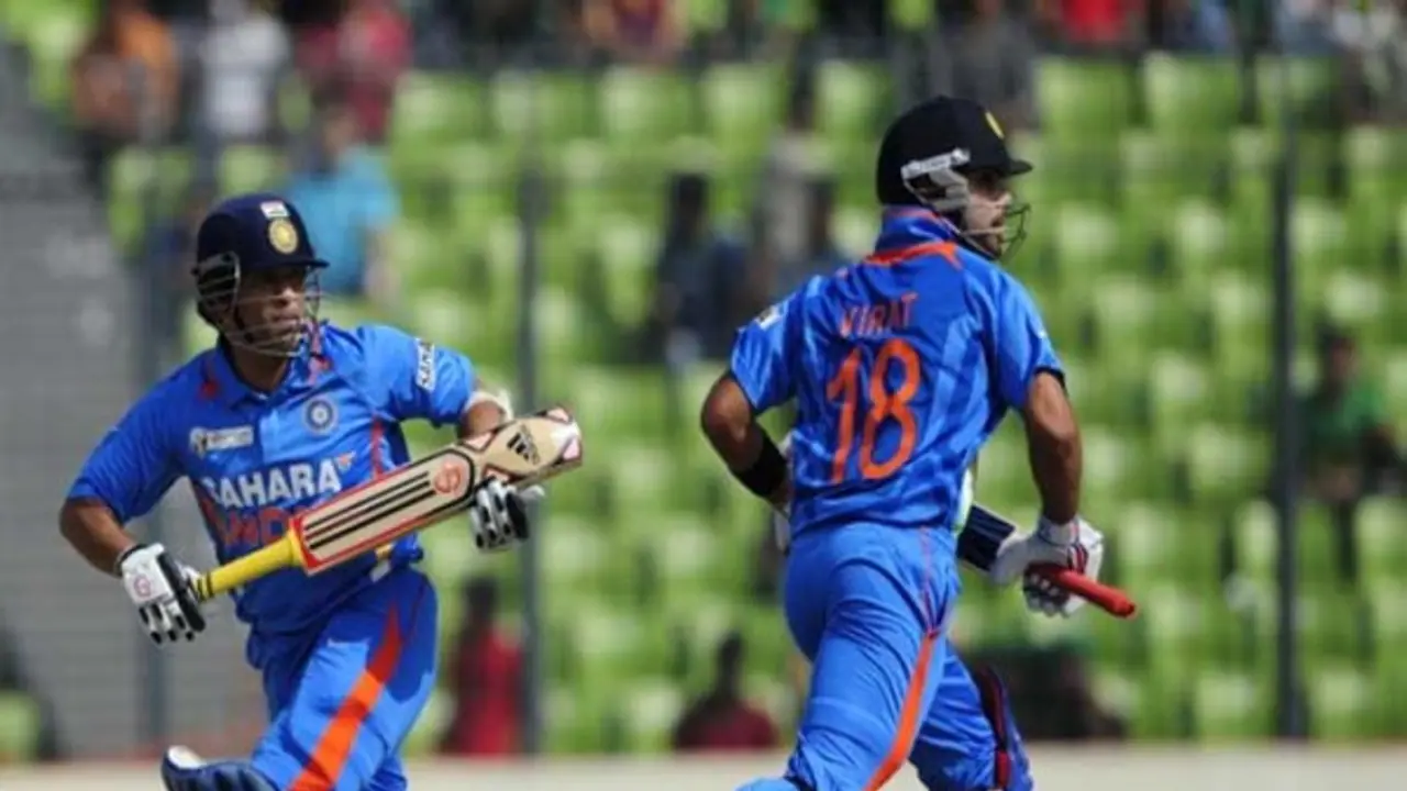 சச்சினை நோக்கி பயணம் செய்யும் கோலி...! அரங்கத்தை அதிர வைத்து சதம் அடித்து சாதனை...! சச்சினை நோக்கி பயணம் செய்யும் கோலி...! அரங்கத்தை அதிர வைத்து சதம் அடித்து சாதனை...!