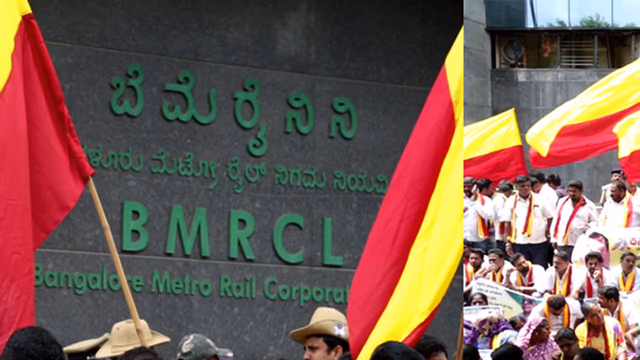 Will deface all Hindi boards in Namma Metro after July 6, KRV threatens Will deface all Hindi boards in Namma Metro after July 6, KRV threatens