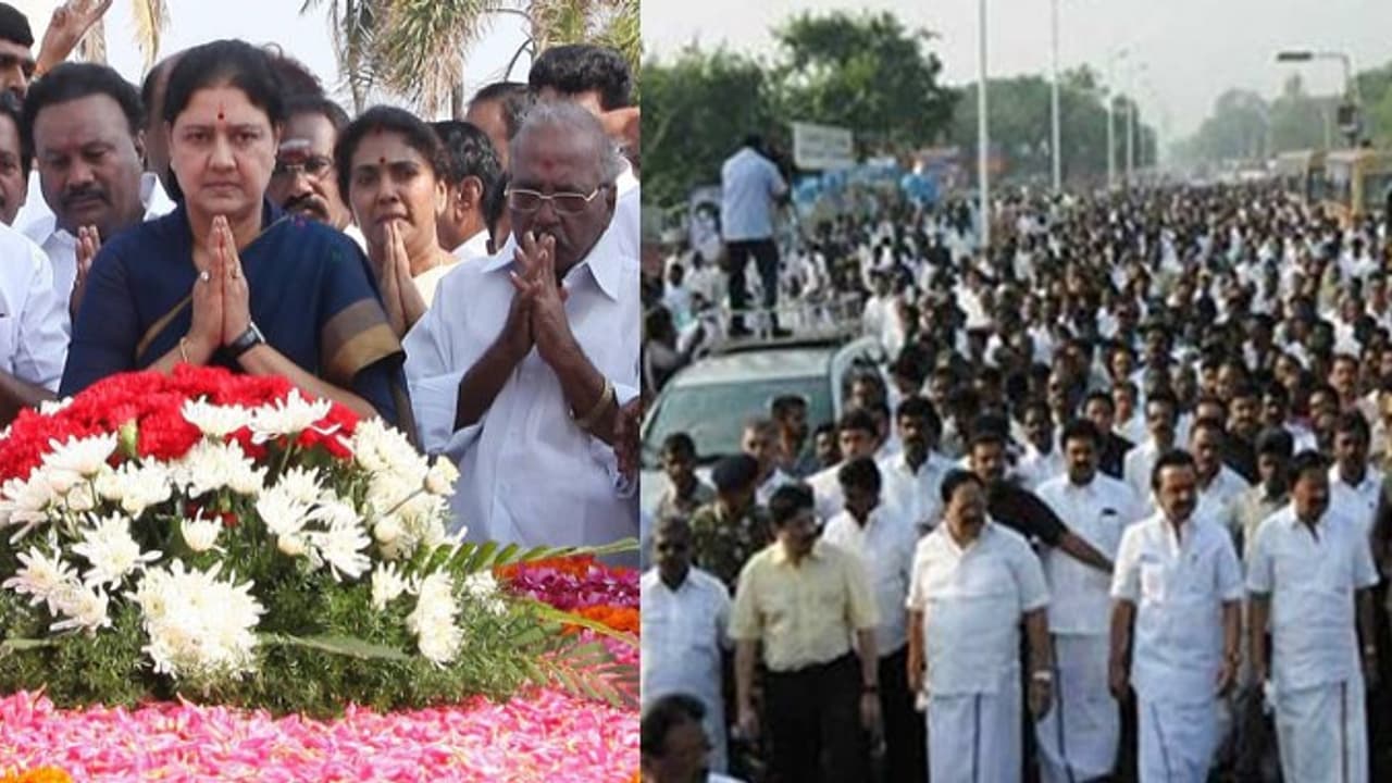 அண்ணா நினைவு நாள் – சசிகலா, ஸ்டாலின் அஞ்சலி அண்ணா நினைவு நாள் – சசிகலா, ஸ்டாலின் அஞ்சலி