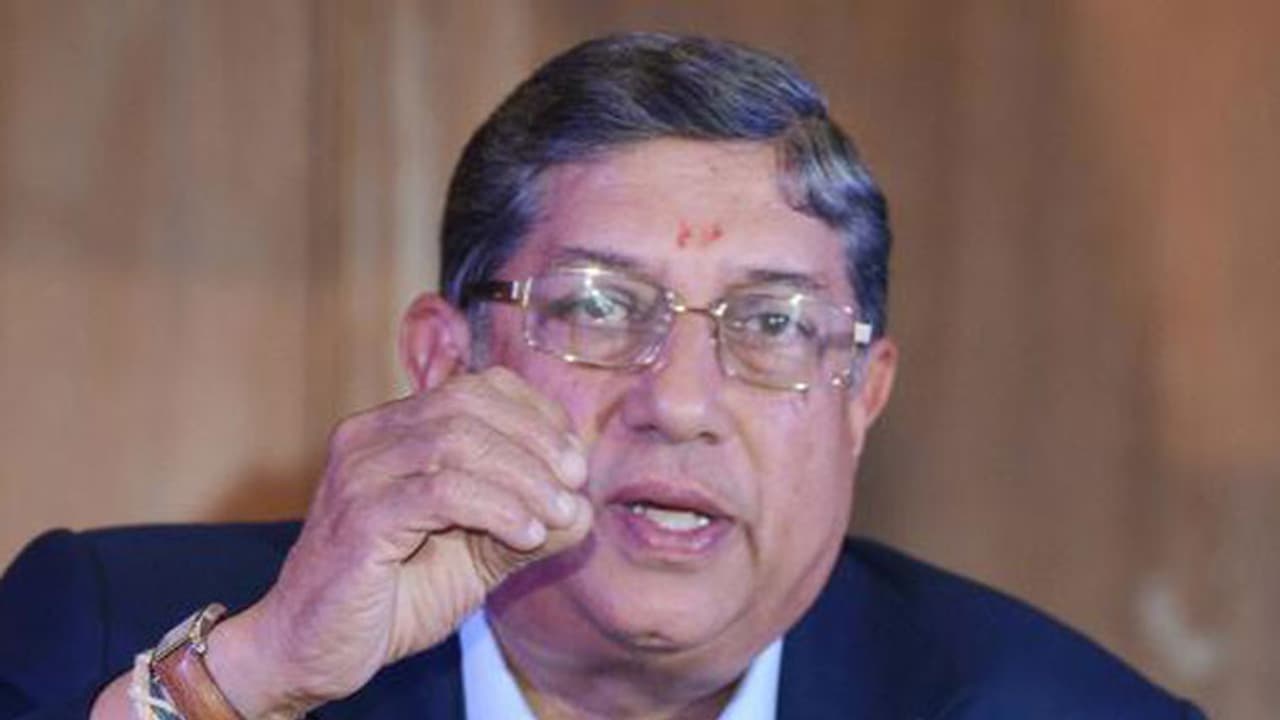 ഐസിസി യോഗത്തില് എന്.ശ്രീനിവാസിന് പങ്കെടുക്കാനാകില്ല ഐസിസി യോഗത്തില് എന്.ശ്രീനിവാസിന് പങ്കെടുക്കാനാകില്ല