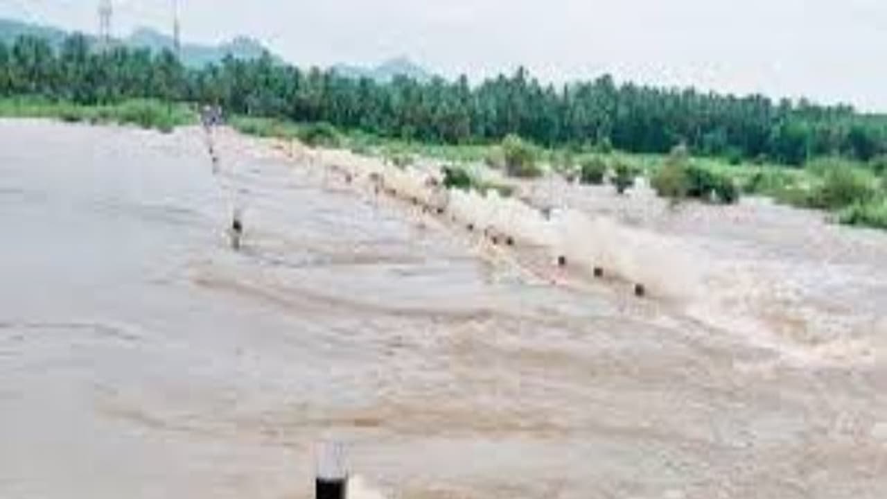 பொங்கி வழியும் பாலாறு !! வெள்ளம் கரை புரண்டு ஓடுவதால் தமிழகம் – ஆந்திரா இடையே போக்குவரத்து பாதிப்பு !!! பொங்கி வழியும் பாலாறு !! வெள்ளம் கரை புரண்டு ஓடுவதால் தமிழகம் – ஆந்திரா இடையே போக்குவரத்து பாதிப்பு !!!