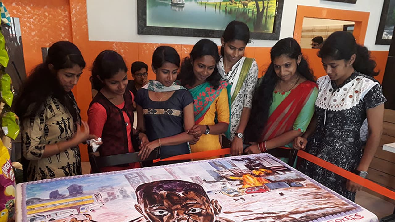 പ്രകൃതി ചൂഷണത്തിനെതിരെ ക്രിസ്മസ് കേക്ക് പ്രകൃതി ചൂഷണത്തിനെതിരെ ക്രിസ്മസ് കേക്ക്