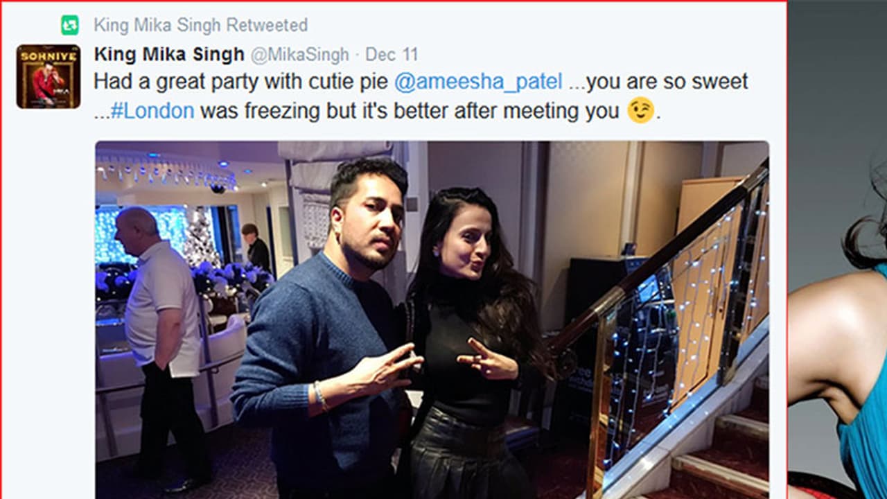 ತುಂಟ ಮಿಕಾ ಸಿಂಗ್ ಅಮಿಷಾ ಪಟೇಲ್ ಬಗ್ಗೆ ಹೇಳಿದ್ದೇನು ಗೊತ್ತಾ? ತುಂಟ ಮಿಕಾ ಸಿಂಗ್ ಅಮಿಷಾ ಪಟೇಲ್ ಬಗ್ಗೆ ಹೇಳಿದ್ದೇನು ಗೊತ್ತಾ?