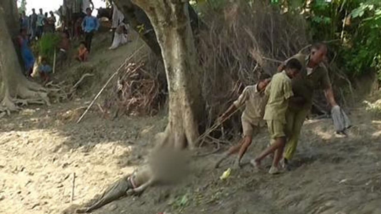 ಅಬ್ಬಾ...! ಶವದ ಕುತ್ತಿಗೆಗೆ ಹಗ್ಗ ಬಿಗಿದು ಎಳೆದೊಯ್ದ ಪೊಲೀಸರು! ಅಬ್ಬಾ...! ಶವದ ಕುತ್ತಿಗೆಗೆ ಹಗ್ಗ ಬಿಗಿದು ಎಳೆದೊಯ್ದ ಪೊಲೀಸರು!