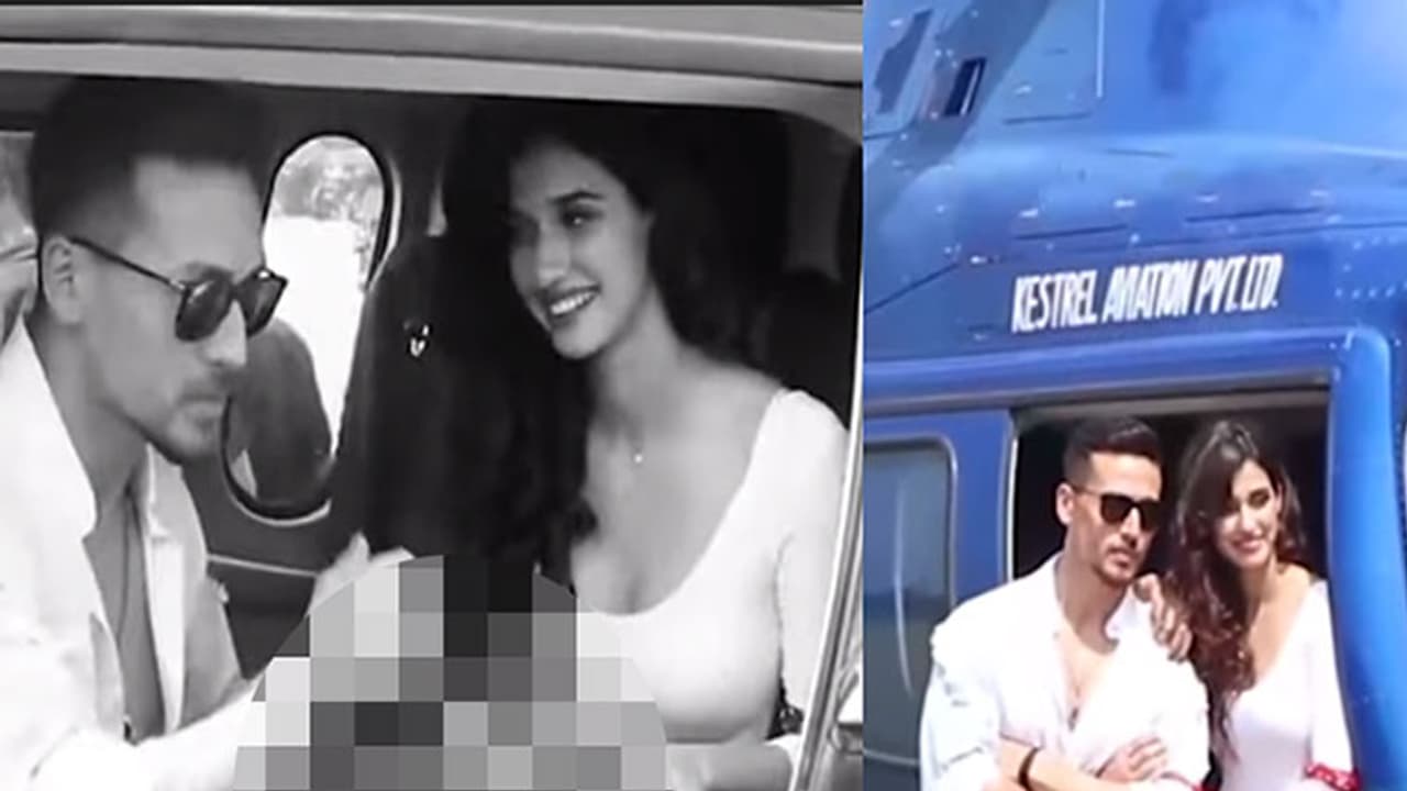 Video: Baaghi 2 actor Tiger Shroff once again saves Disha Patani From a wardrobe malfunction Video: Baaghi 2 actor Tiger Shroff once again saves Disha Patani From a wardrobe malfunction