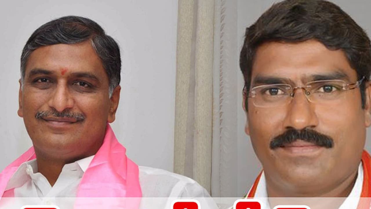 హరీష్ తో కాంగ్రెస్ సంపత్ భేటీ హరీష్ తో కాంగ్రెస్ సంపత్ భేటీ