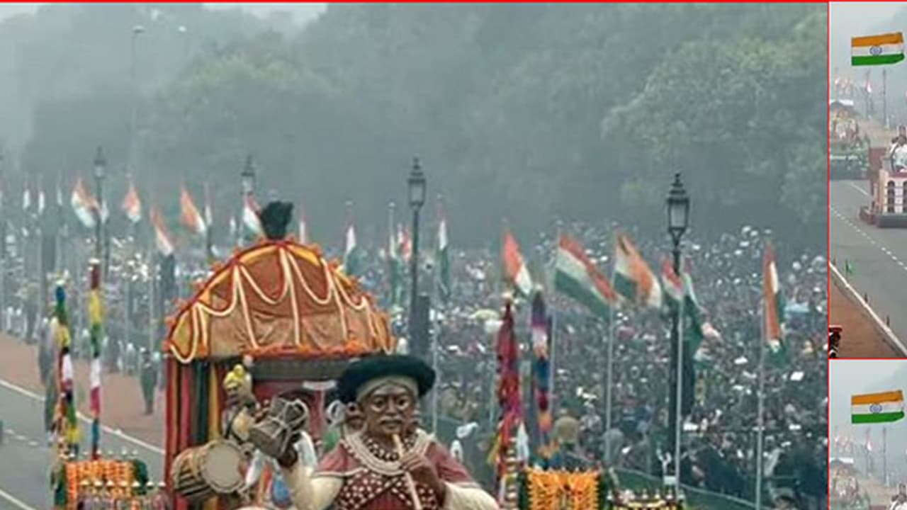 ರಾಷ್ಟ್ರ ರಾಜಧಾನಿಯ ರಾಜಪಥದಲ್ಲಿ ಕಣ್ಮನ ಸೆಳೆದ ಕರ್ನಾಟಕದ ‘ಸ್ತಬ್ಧಚಿತ್ರ’