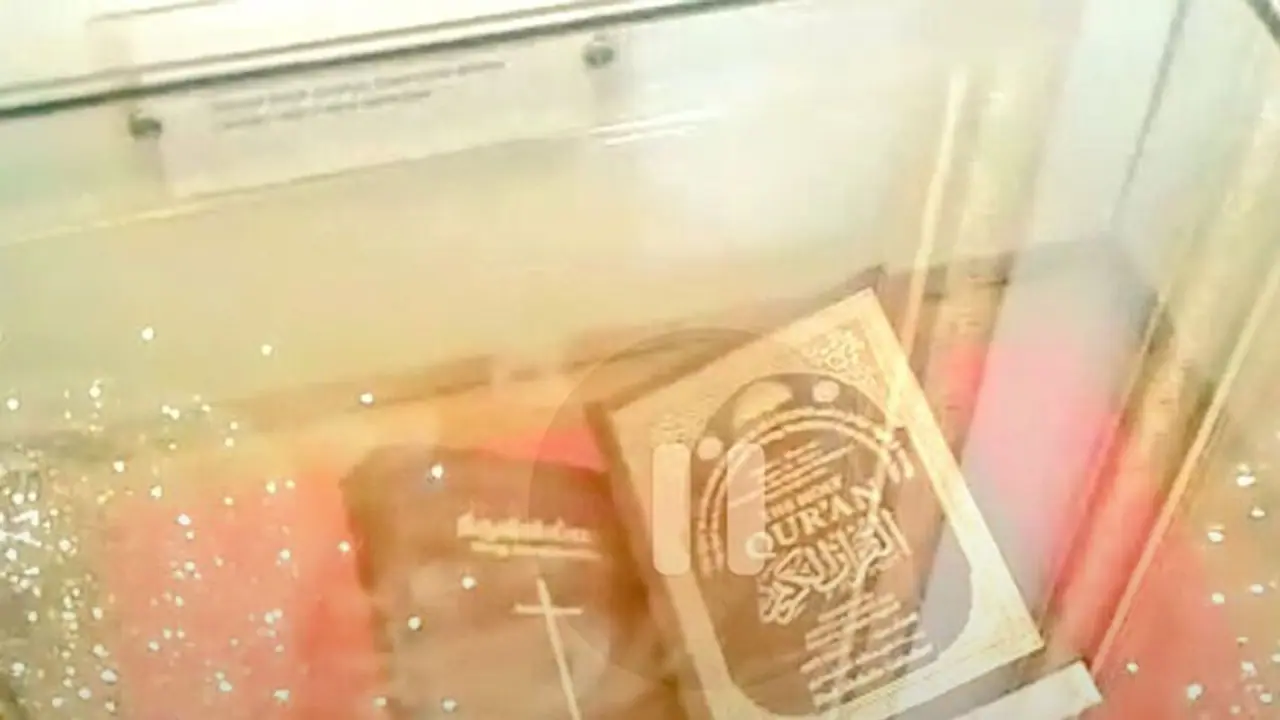 Hindu Makkal Katchi objects to Quran and Bible being placed at Kalam Memorial Hindu Makkal Katchi objects to Quran and Bible being placed at Kalam Memorial