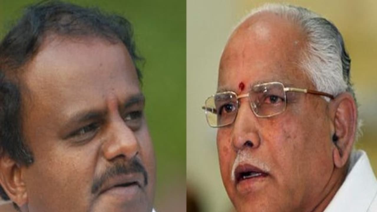 எடியூரப்பாவின் நம்பிக்கை.. குமாரசாமியின் உறுதி!! வெல்லப்போவது எது..? அனல் பறக்கும் கர்நாடக அரசியல் களம் எடியூரப்பாவின் நம்பிக்கை.. குமாரசாமியின் உறுதி!! வெல்லப்போவது எது..? அனல் பறக்கும் கர்நாடக அரசியல் களம்