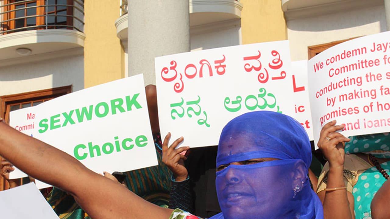 Karnataka sex workers' slam recommendations of Jayamala committee
