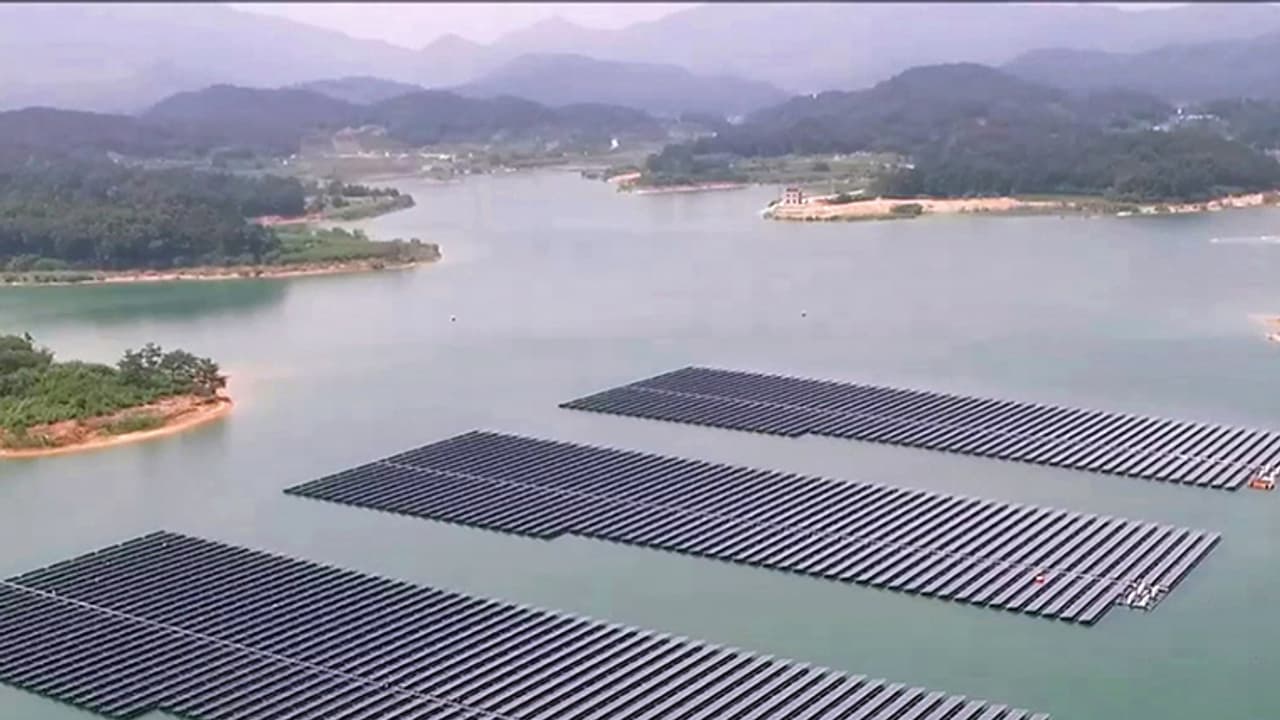 ತೇಲುವ ಸೌರಪಾರ್ಕ್ ನಾಳೆ ಉದ್ಘಾಟನೆ ತೇಲುವ ಸೌರಪಾರ್ಕ್ ನಾಳೆ ಉದ್ಘಾಟನೆ