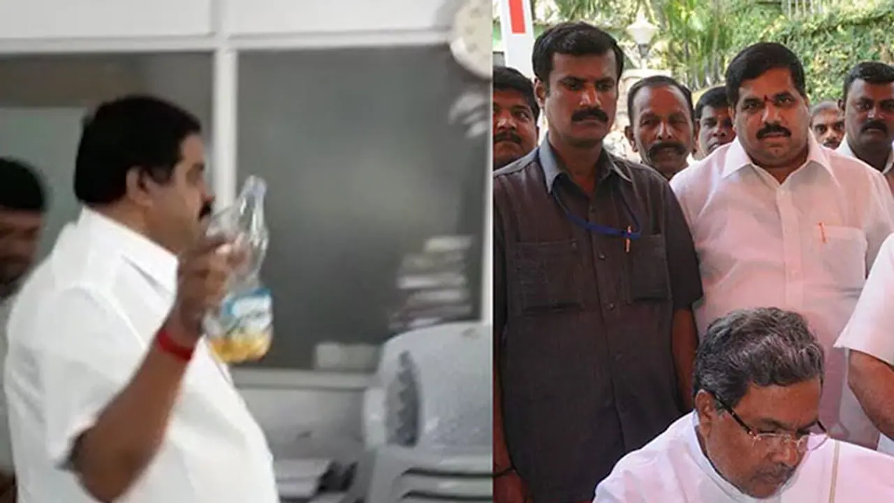 Narayanaswamy, who tried to set BBMP office on fire suspended from Congress Narayanaswamy, who tried to set BBMP office on fire suspended from Congress