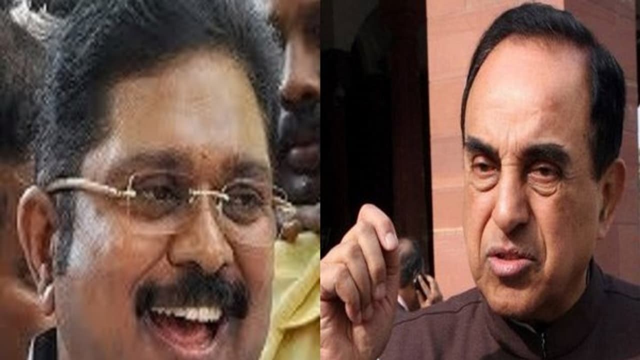 "தினகரன் தான் அடுத்த முதல்வர்..." ட்விட்டரில் மீண்டும் மீண்டும் ஆதரவாக சு.சுவாமி ! "தினகரன் தான் அடுத்த முதல்வர்..." ட்விட்டரில் மீண்டும் மீண்டும் ஆதரவாக சு.சுவாமி !