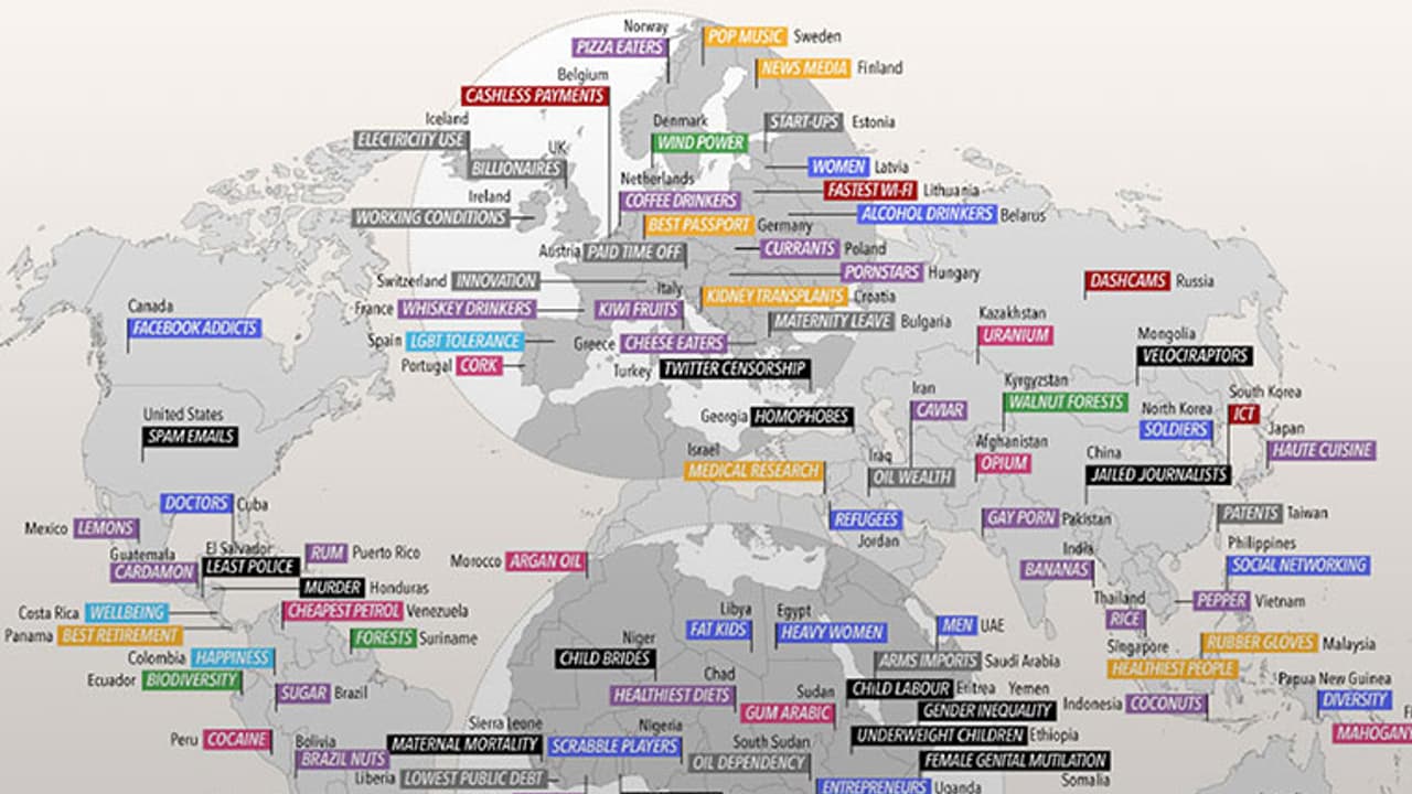 These countries are number one because of.... These countries are number one because of....