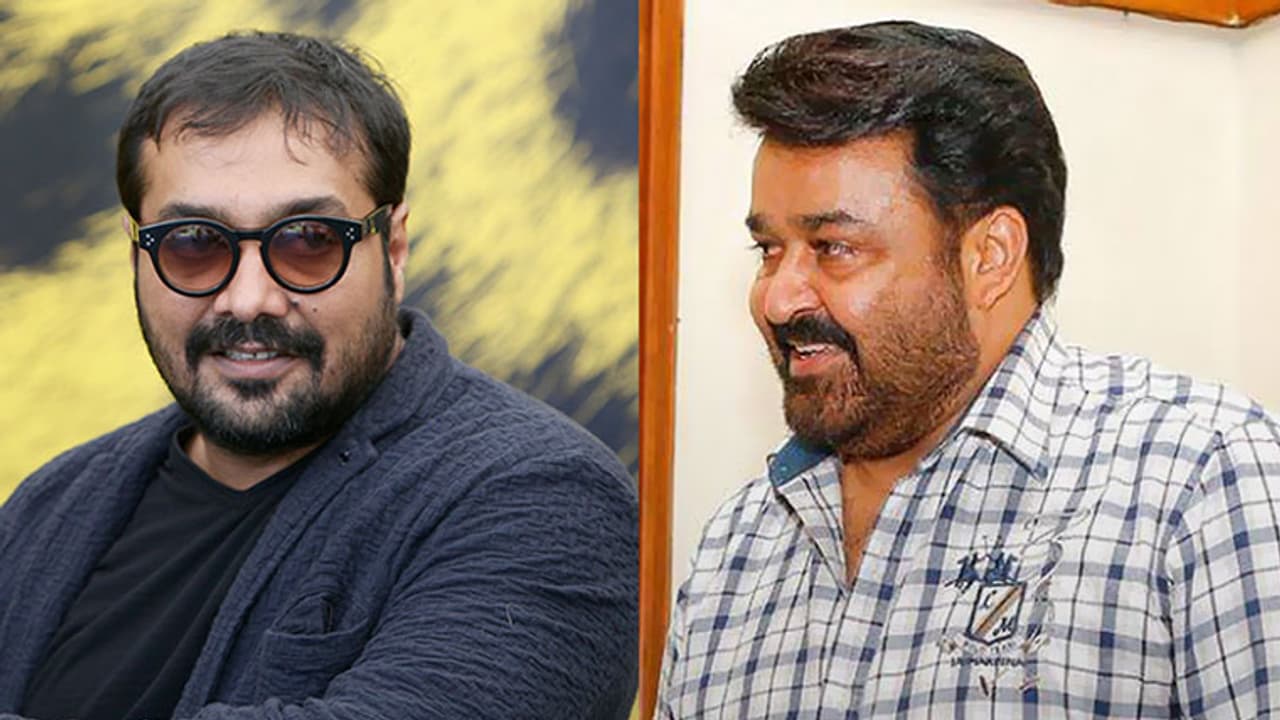 Bollywood filmmaker Anurag Kashyap spotted with Mohanlal Bollywood filmmaker Anurag Kashyap spotted with Mohanlal
