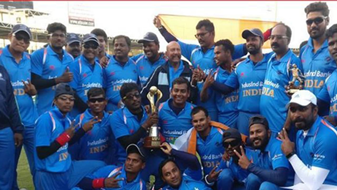 ಅಂಧರ ಕ್ರಿಕೆಟ್ ವಿಶ್ವಕಪ್: ಪಾಕ್ ಮಣಿಸಿ ಭಾರತ ಚಾಂಪಿಯನ್, ಕನ್ನಡಿಗ ಸುನಿಲ್ ಅಮೋಘ ಆಟ ಅಂಧರ ಕ್ರಿಕೆಟ್ ವಿಶ್ವಕಪ್: ಪಾಕ್ ಮಣಿಸಿ ಭಾರತ ಚಾಂಪಿಯನ್, ಕನ್ನಡಿಗ ಸುನಿಲ್ ಅಮೋಘ ಆಟ