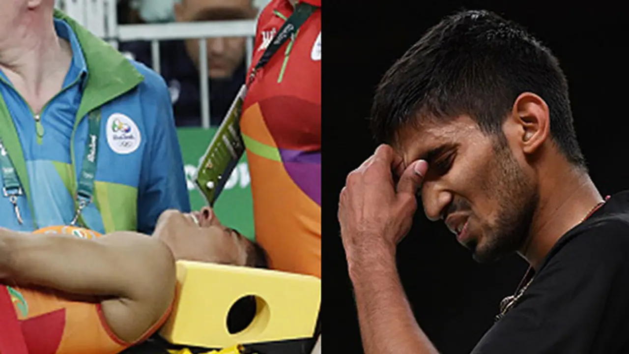 A day of woes: Srikanth crashes out, grappler Vinesh injured A day of woes: Srikanth crashes out, grappler Vinesh injured