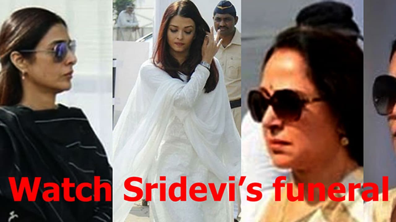 Watch: A final farewell from Aishwarya, Kajol, Tabu, Hema, Madhuri and others Watch: A final farewell from Aishwarya, Kajol, Tabu, Hema, Madhuri and others