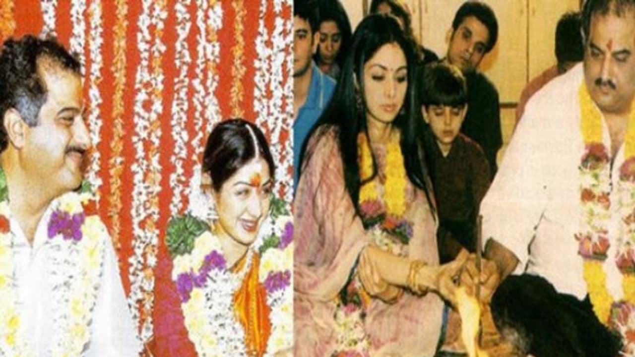 பிரபல நடிகரின் வீட்டில் நடந்த ஸ்ரீதேவி போனி கபூர் திருமணம்...! மலரும் நினைவுகள் பிரபல நடிகரின் வீட்டில் நடந்த ஸ்ரீதேவி போனி கபூர் திருமணம்...! மலரும் நினைவுகள்