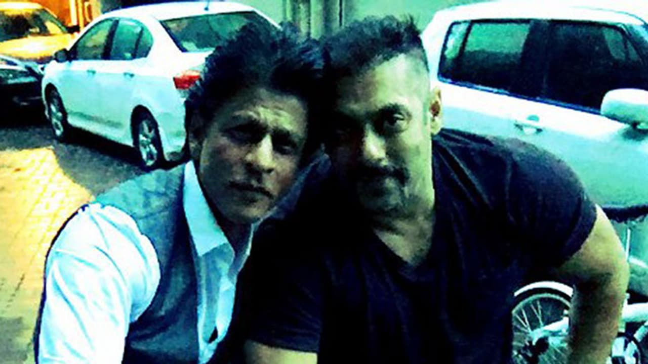 Bhai Bhai on bike: SRK, Salman enjoy bike ride together Bhai Bhai on bike: SRK, Salman enjoy bike ride together