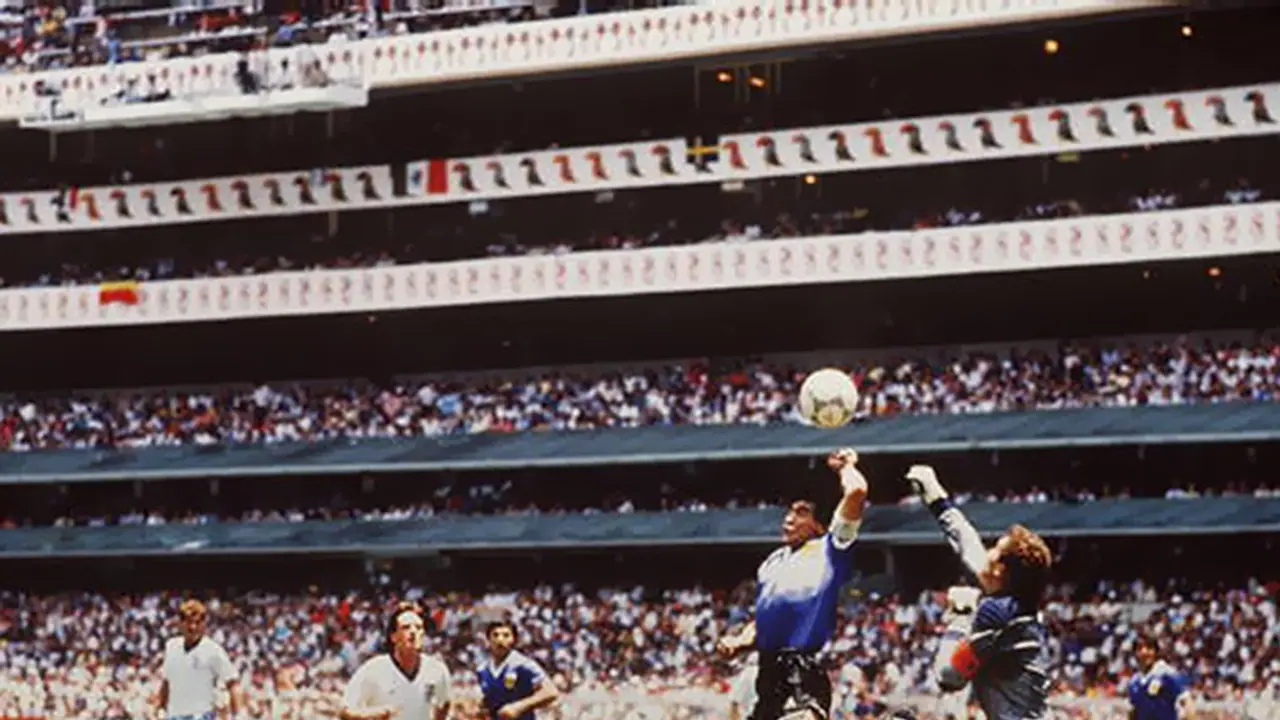 Viral video: Three decades later Diego Maradona recreates 'Hand of God' goal