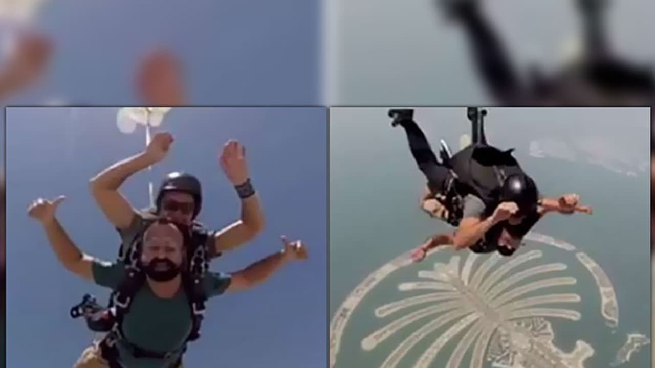 Guess which Malayalam actor is skydiving in Dubai?