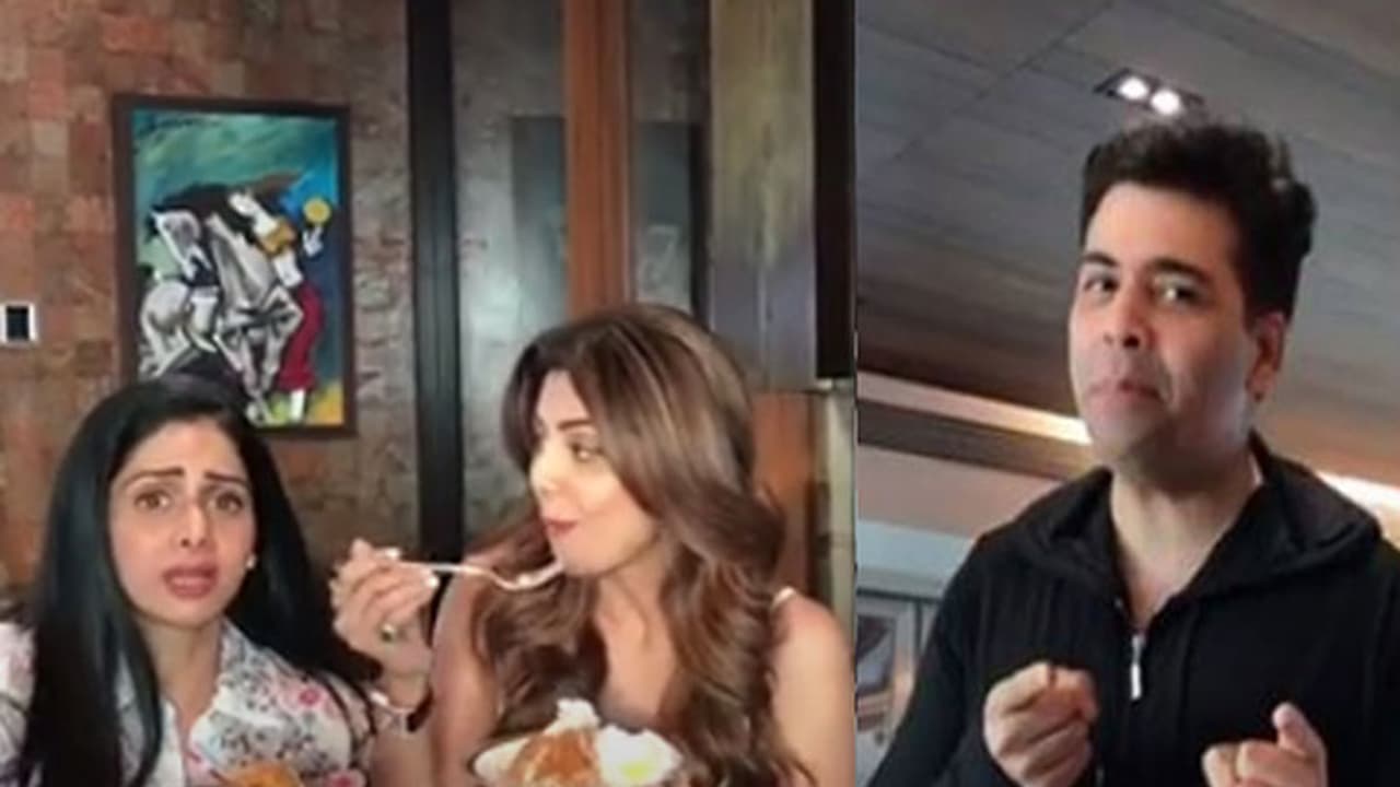 Watch: A perfect Sunday binge with Sridevi and Shilpa Shetty will make you jealous Watch: A perfect Sunday binge with Sridevi and Shilpa Shetty will make you jealous