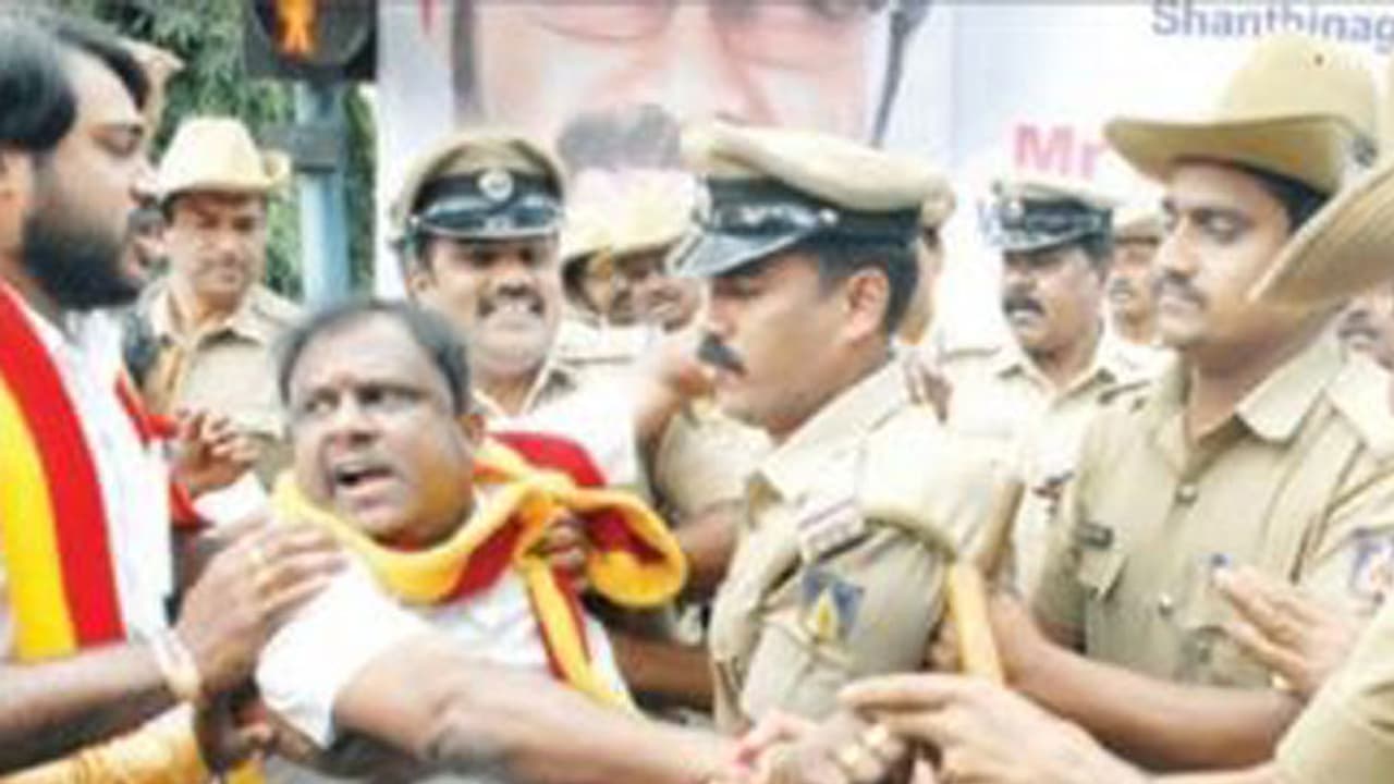 'Ink Bhagya' for English boards on Brigade Road 'Ink Bhagya' for English boards on Brigade Road