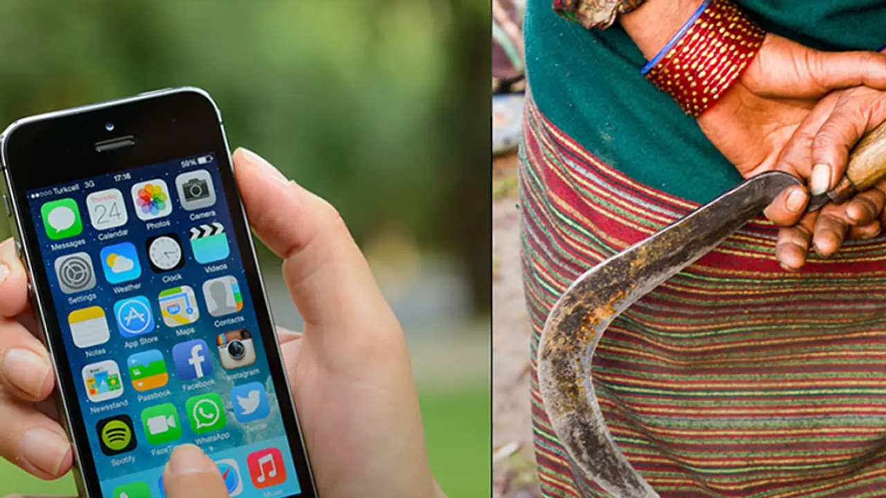 Woman attacks husband with sickle for checking her WhatsApp message Woman attacks husband with sickle for checking her WhatsApp message