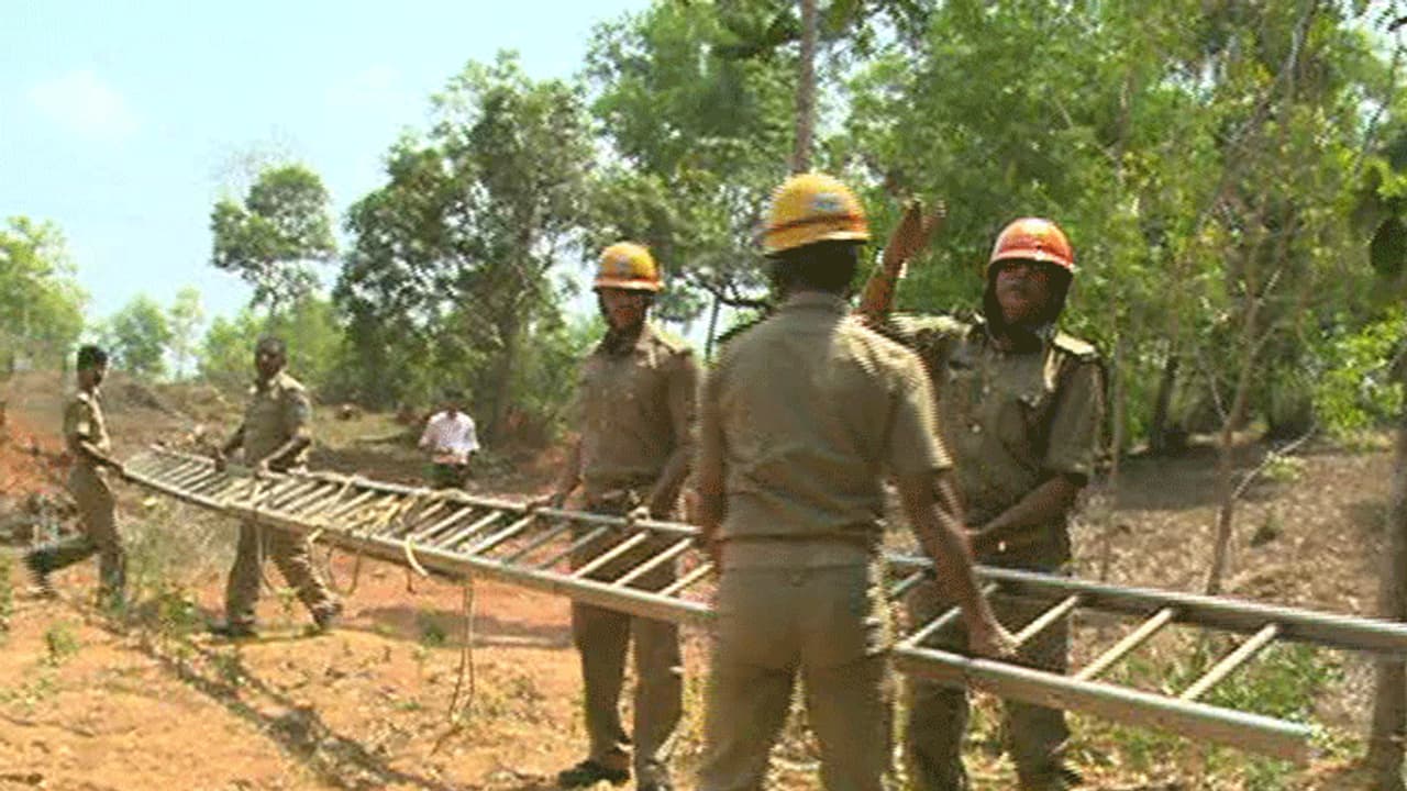 ಬಾವಿಗೆ ಬಿದ್ದಿದ್ದ ಜೋಡಿ ಹೆಬ್ಬಾವುಗಳ ರಕ್ಷಣೆ ಬಾವಿಗೆ ಬಿದ್ದಿದ್ದ ಜೋಡಿ ಹೆಬ್ಬಾವುಗಳ ರಕ್ಷಣೆ
