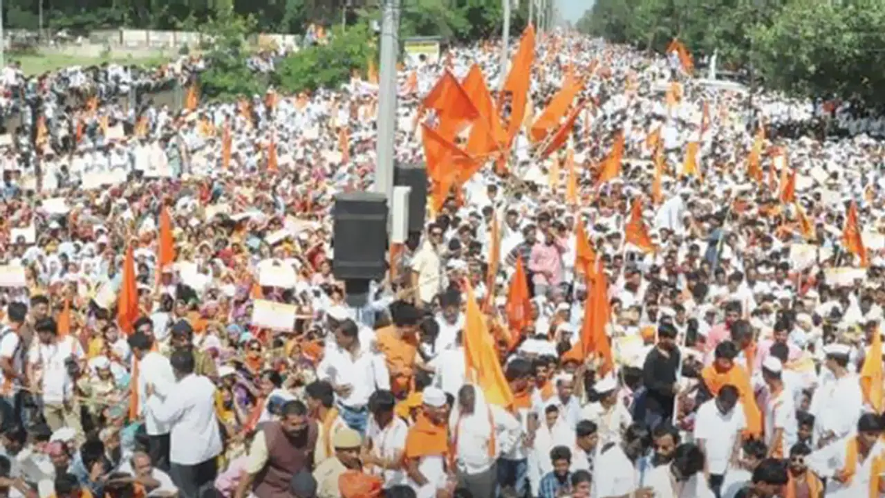 Massive rally for Lingayata in Maharashtra Massive rally for Lingayata in Maharashtra