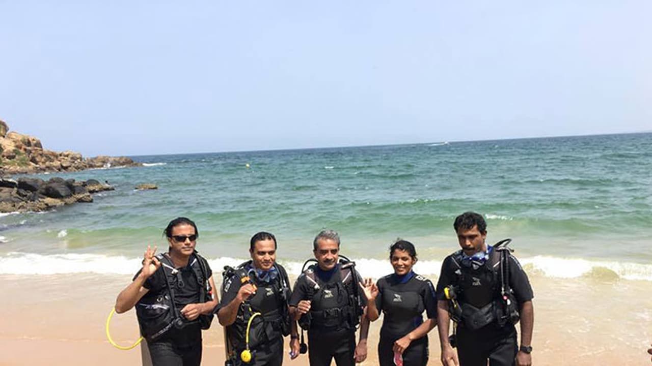 Six metres under water, they took a resolve to save ocean from pollution Six metres under water, they took a resolve to save ocean from pollution
