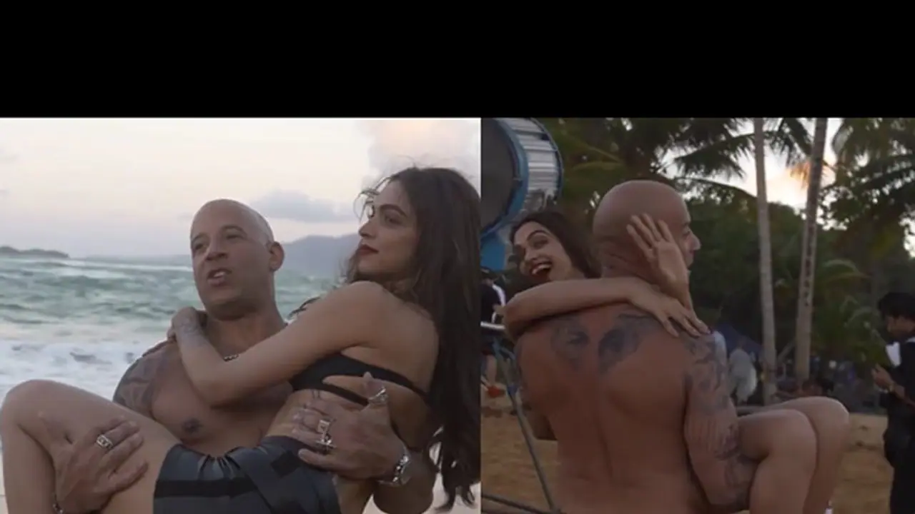 In Pics: Deepika, Vin Diesel have a blast on sets
