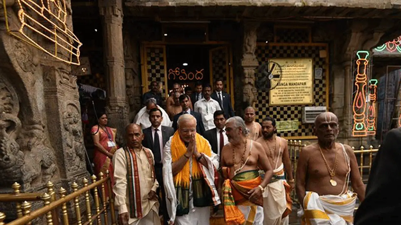ತಿರುಪತಿಗೆ ಮೋದಿ : ತಿಮ್ಮಪ್ಪನ ದರ್ಶನ ಪಡೆಯಲಿರುವ ಪ್ರಧಾನಿ