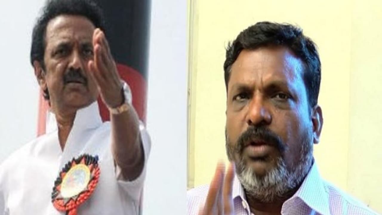 விடுதலைச்சிறுத்தைகள் வெளியேறினால் தி.மு.க. பலவீனமாகும்: ஸ்டாலினுக்கு கெட்ட ஷாக் கொடுத்த திருமா... விடுதலைச்சிறுத்தைகள் வெளியேறினால் தி.மு.க. பலவீனமாகும்: ஸ்டாலினுக்கு கெட்ட ஷாக் கொடுத்த திருமா...