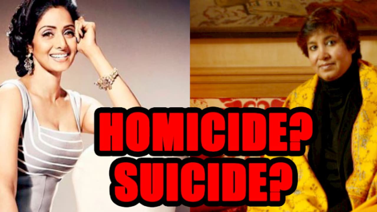 Sridevi Death: I hope it's not homicide or suicide, says Taslima Nasreen Sridevi Death: I hope it's not homicide or suicide, says Taslima Nasreen