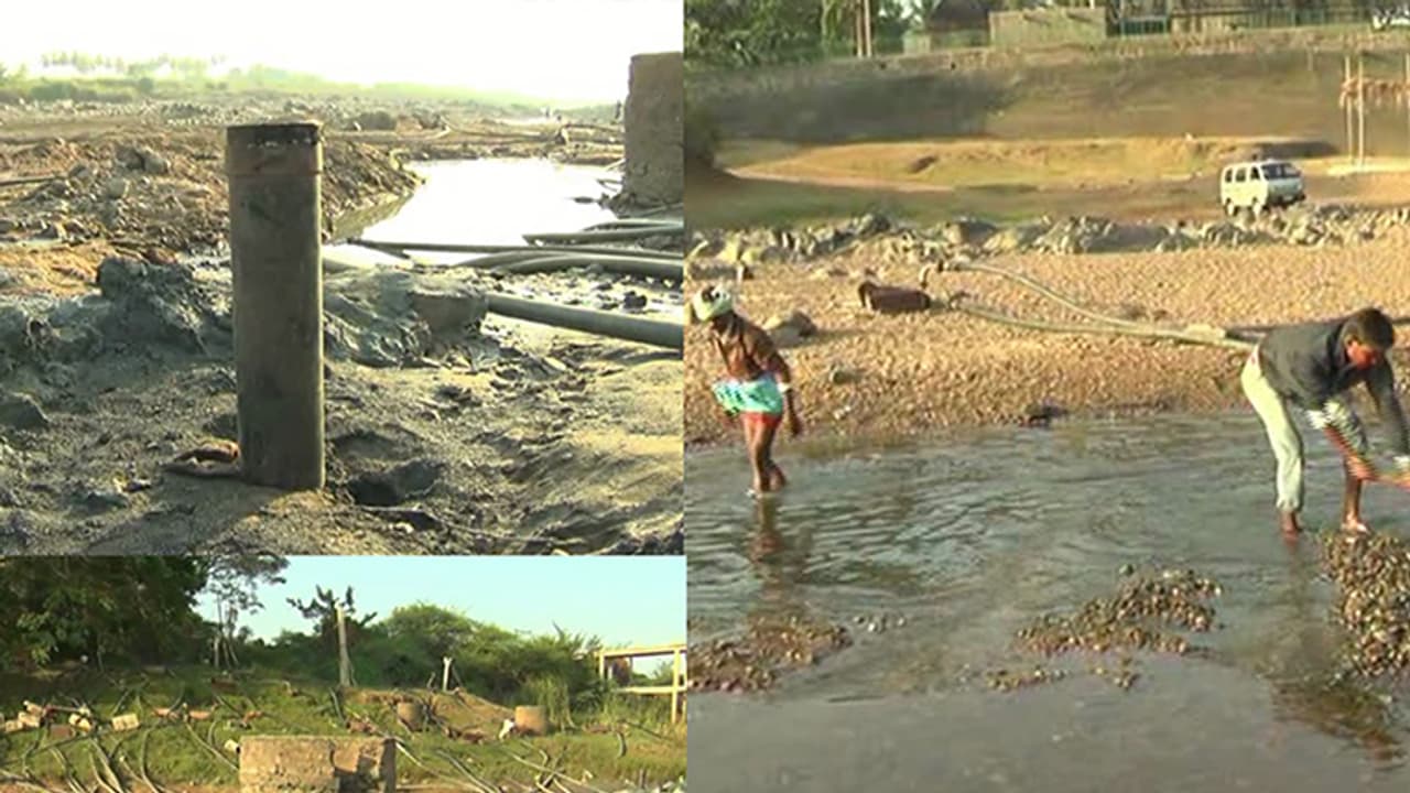 ತುಂಗಭದ್ರ ನದಿಯಲ್ಲೇ ರಾತ್ರೋರಾತ್ರಿ 4 ಅಕ್ರಮ ಬೋರ್'ವೆಲ್ ಪ್ರತ್ಯಕ್ಷ!