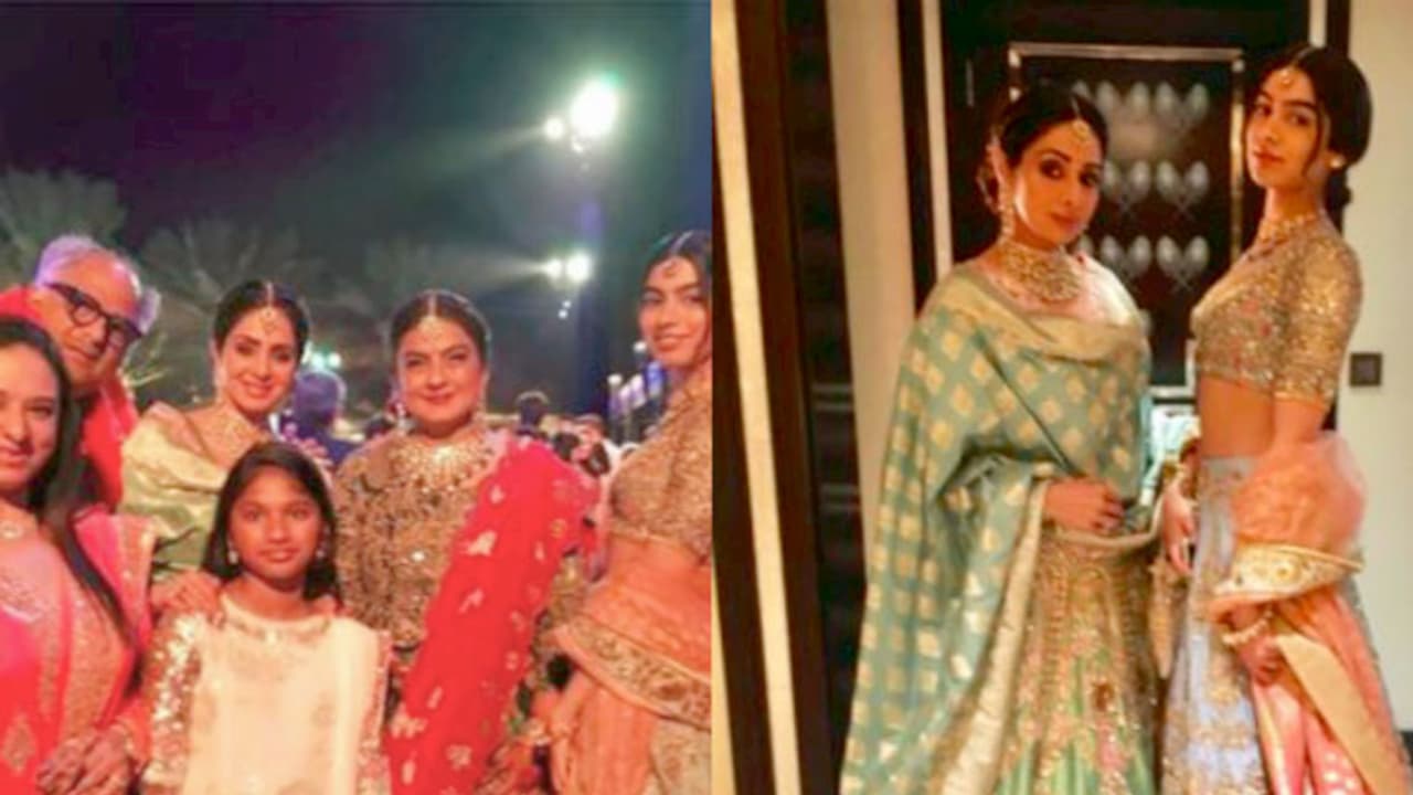 Farewell Sridevi: Teary eyed Boney Kapoor and daughters stand as the pyre was lit Farewell Sridevi: Teary eyed Boney Kapoor and daughters stand as the pyre was lit