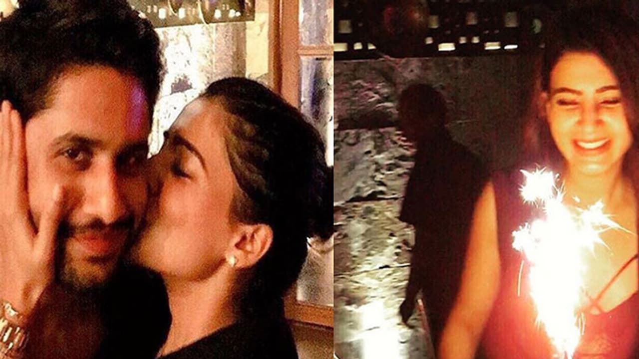 Watch Video: Samantha birthday kiss to fiancé Naga Chaitanya Watch Video: Samantha birthday kiss to fiancé Naga Chaitanya