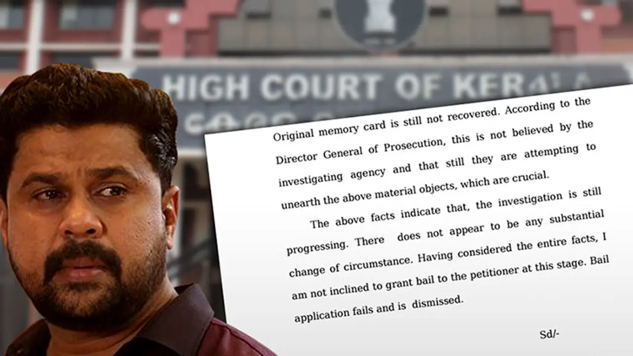 Dileep bail: High Court finds no substantial change of circumstances