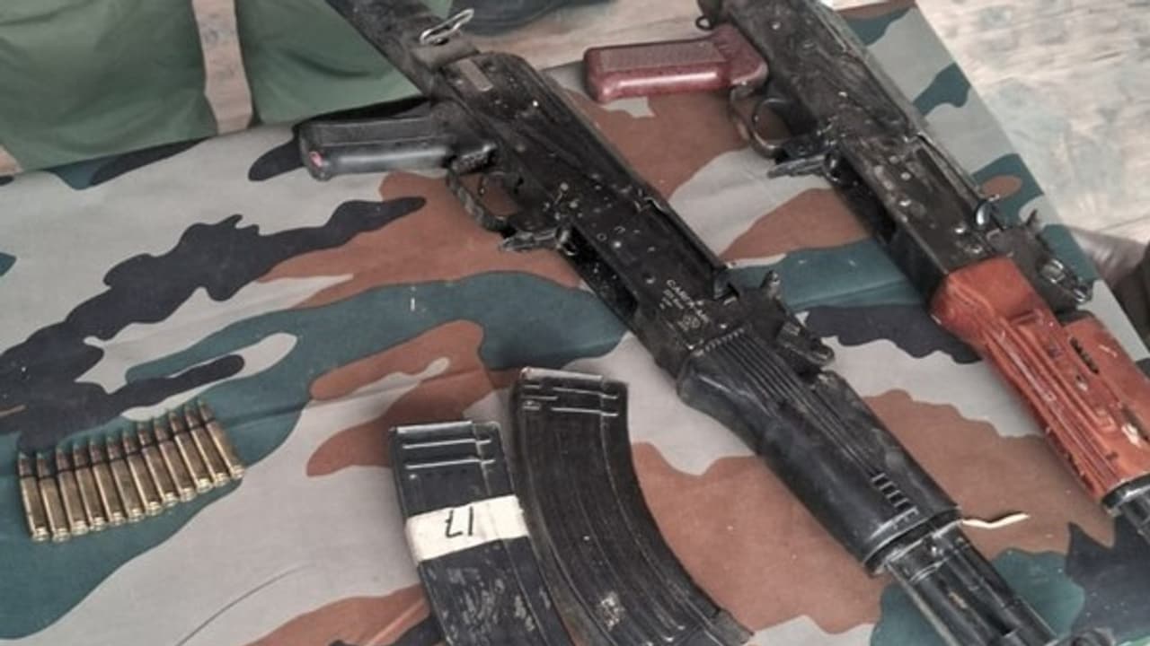 J&K: Security forces recover AK rifles, ammo in Kupwara anti terror operation