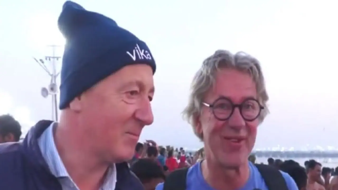 'Experience at Maha Kumbh is beautiful': Foreign devotees take holy dip ahead of Maghi Purnima