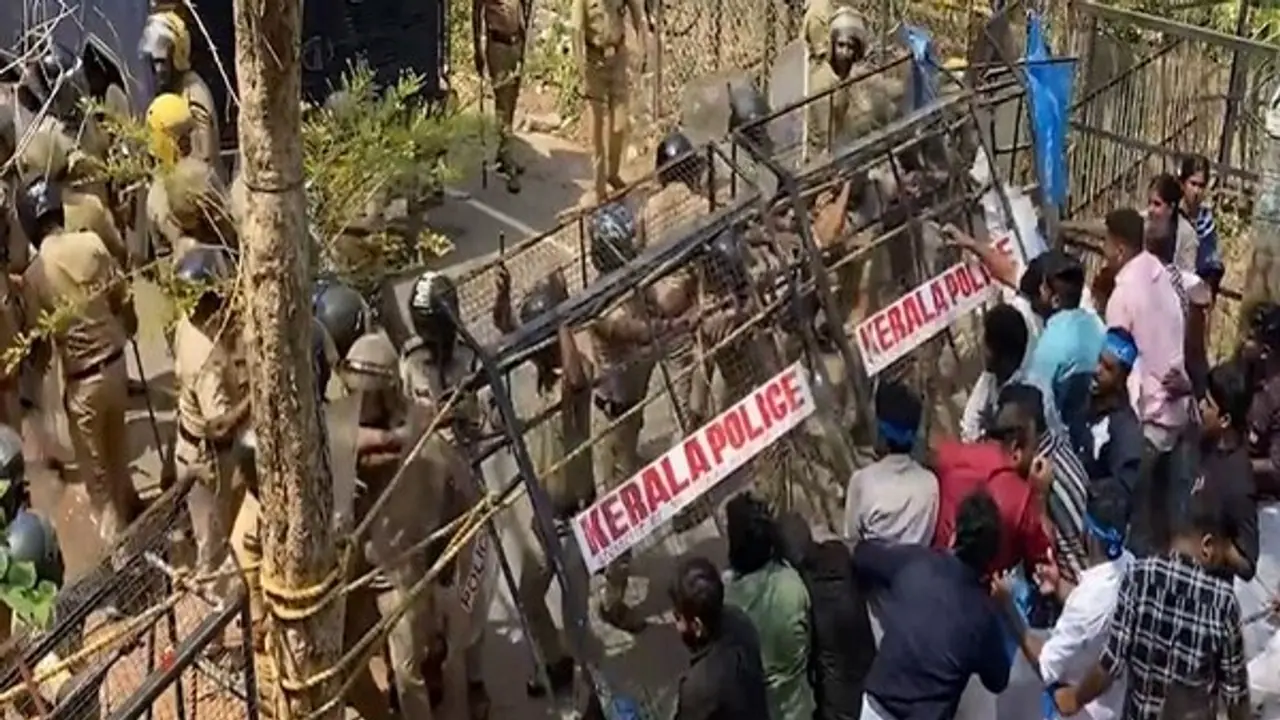 Protests erupt at nursing college in Kerala's Kottayam over ragging incident, ABVP and CPM clash with police