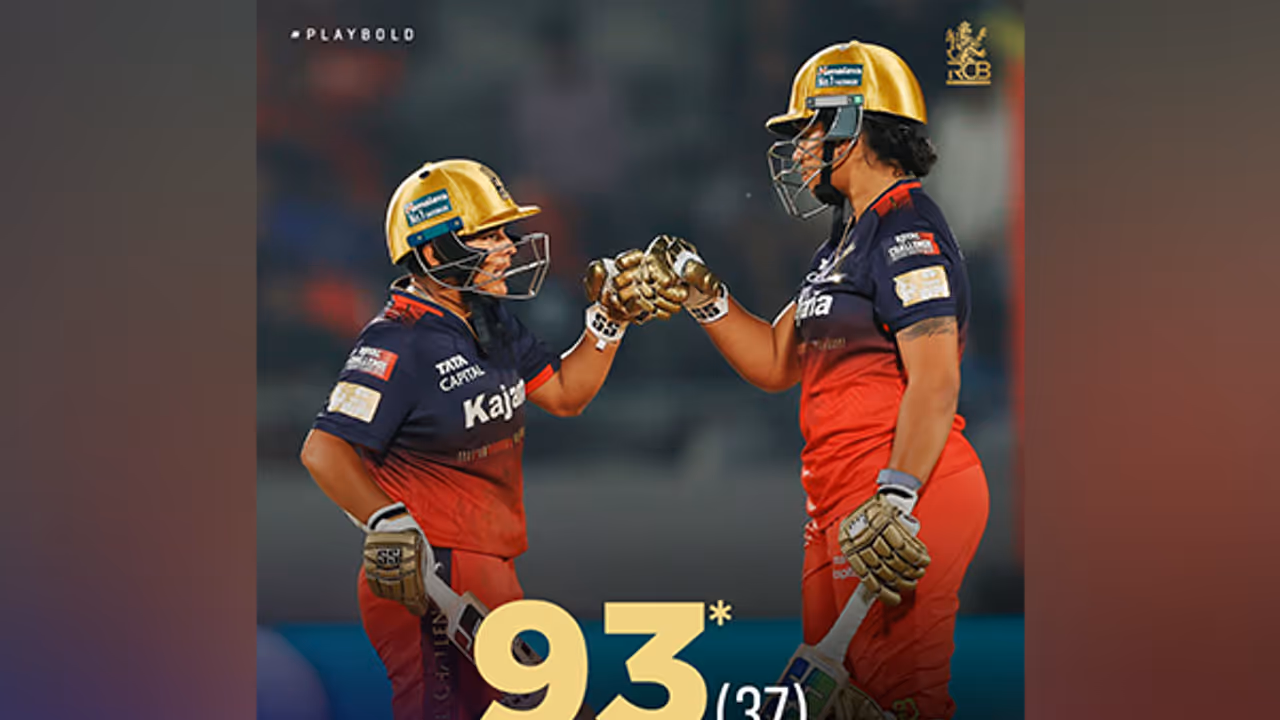 WPL 2025: RCB skipper Mandhana praises Ghosh and Ahuja for chasing down record 202 run target against GG 