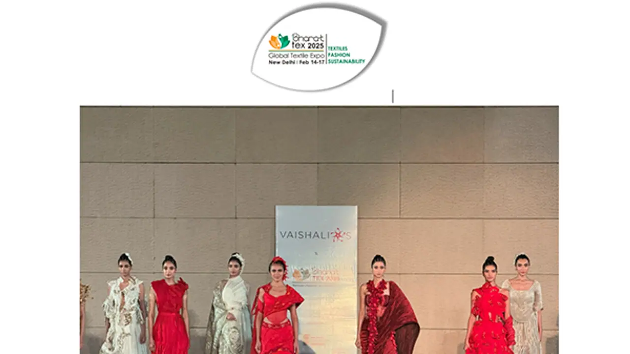 Handloom fashion show at Bharat Tex 2025 showcases heritage weaves, attracts buyers from Europe, Australia